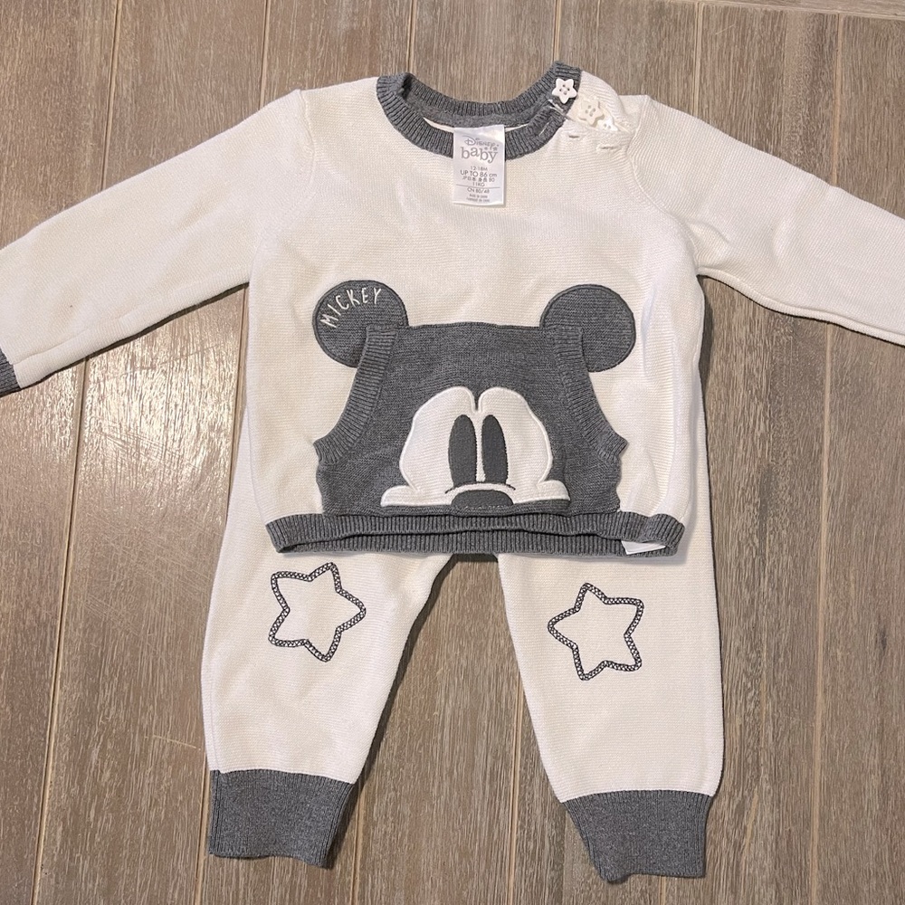 DISNEY BABY MICKEY MOUSE 2pc SET(12-18m)